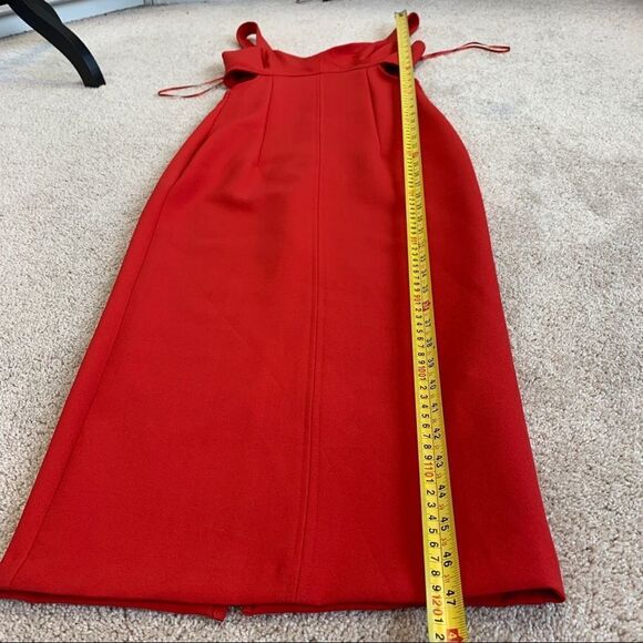 Zara Red strappy cut out bodycon dress Sz XS NWT - Picture 12 of 13